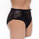 Трусы женские с кружевом Coeur Joie 52 - 2XL чёрный, микрофибра, красивые, на каждый день - изображение 4
