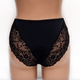 Трусы женские с кружевом Coeur Joie 52 - 2XL чёрный, микрофибра, красивые, на каждый день - изображение 5