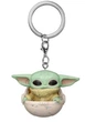Брелок для ключей Star Wars - фигурка Малыш Йода / Грогу / Baby Yoda Funko Pocket Pop Keychain Фигурка Зеленый - изображение 3