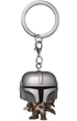 Брелок для ключей Star Wars -Мандалорец (The Mandalorian) Funko Pocket Pop Keychain Фигурка Серебро - изображение 2