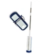 Швабра з віджимом та складним відром на коліщатках Top Kitchen Hands-free Mop DII65 біло-синя з мікрофіброю та системою віджиму 360° для вологого і сухого прибирання підлоги - изображение 8