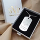 Серебряный жетон подвес 50х28мм с гравировкой "You will forewer be my always" Серебро 925 пробы (70901) - изображение 4