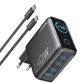 Мережевий зарядний пристрій Anker Laptop GaN Charger Black, 140 W 3xUSB-C 1xUSB-A Display (B2697GZ1) + кабель - изображение 1