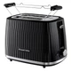 Тостер Russell Hobbs Eden, пластик, 800 Вт, поддон для крошек, решетка для подогрева, Черный (27371-56) - изображение 1