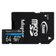 Карта памяти Team Group Elite microSDXC 64GB + адаптер UHS-I U3 Class 10, чтение 100MB/s, запись 50MB/s (TEAUSDX64GIV30A103) - изображение 1