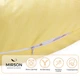 Подушка для беременных и кормления Mirson №10129&nbsp;Satin&nbsp;Stripe&nbsp;30-0003&nbsp;Intense&nbsp;Yellow EcoSilk 30х170 см (2200007216246) - изображение 2