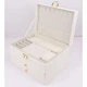 Органайзер- шкатулка для украшений трехуровневый из эко-кожи с выдвижными ящичками 23 х 18 х 13,5 см Белый - изображение 3
