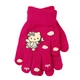 Перчатки детские с начесом Hello Kitty 5-7 года осень малиновый - изображение 2