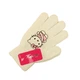 Перчатки детские с начесом Hello Kitty 5-7 года осень белый - изображение 6