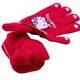 Перчатки детские с начесом Hello Kitty 5-7 года осень красный - изображение 6