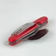 Ніж розкладний 6 в 1 з двох частин на магніті (ложка, виделка, ніж, відкривачка, штопор) Червоний - зображення 5