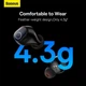 Беспроводные Bluetooth наушники Baseus Bowie WM03 |TWS наушники, Bluetooth 5.3, 50/500mAh, USB Type-C, до 8 часов воспроизведения, встроенный микрофон, быстрая зарядка, сенсорное управление, определение последней позиции наушников| Черный - изображение 13