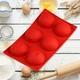 Силиконовая форма для выпечки полусферы на 6 шт диаметр 7 см (27.5х16 см) - изображение 1