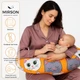 Подушка для беременных и кормления MirSon №5027 Color Line 17-0636 Кот батон Оранжевая 30х170 см (2200010969887) - изображение 3