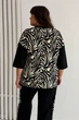 Костюм Panni для пишної фігури 1268 брючний з кофтою чорний 52-54 - зображення 7