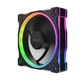 Вентилятор для корпусу Asus Prime MR120 ARGB Reverse 120 мм набір 3 шт Чорний (90DA00L0-B09020) - зображення 4
