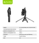 Трипод для смартфону BAVIN AP-16 PROFESSIONAL MULTI-FUNCTION TRIPOD Black - зображення 10