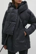 Удлиненная зимняя женская куртка с поясом Finn Flare FWB51064-200 Down fill черная XS - изображение 2
