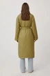 Утепленное женское пальто с поясом Finn Flare FAB11068-534 хаки XL-2XL - изображение 4