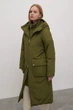 Длинная зимняя женская куртка Finn Flare FWB51050-908 Down fill зеленая 2XL - изображение 4