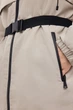 Женская удлиненная куртка с поясом Baon B0324501-702 бежевая XS - изображение 6