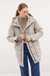 Зимняя женская парка oversize Baon B0424503-702 бежевая S - изображение 2