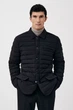 Короткий чоловічий стьобаний пуховик Finn Flare FAB21013-200 чорний 2XL - зображення 2