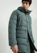 Удлиненный мужской пуховик Finn Flare FAD21057-506 зеленая XL - изображение 1