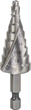 Ступенчатое сверло Bosch HSS 9 ступ. 4-20 мм, 1/4" (2608597524) - изображение 1