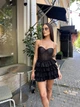 Жіночі короткі шорти з рюшами Uaclothes 44-46 Чорний (like34035-144421357) - зображення 3