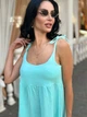 Летнее платье сарафан из муслина Fashion 50/52 голубой - изображение 2