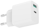 Мережевий зарядний пристрій Forever Recycling USB-A + USB-C 20 Вт White (5909000571822) - зображення 3
