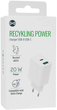 Мережевий зарядний пристрій Forever Recycling USB-A + USB-C 20 Вт White (5909000571822) - зображення 6
