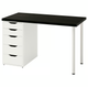 Стол LAGKAPTEN/ALEX IKEA 194.170.51 черно-коричневый / белый - изображение 1