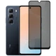 Захисне скло Fiji Privacy для Infinix Hot 50 (X6882) антишпигун Anti-Dust повне проклеювання чорний - зображення 1