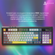Клавиатура механическая беспроводная Ajazz AK980 Clear Sky Switch RGB Wireless/Bluetooth/USB Black (AK980-CS-BGY) - изображение 12