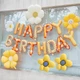 Фольговані Надувні Кульки HAPPY BIRTHDAY Ромашки - зображення 3