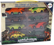 Zestaw resoraków LEAN Toys Dinozaury samochodziki 8 szt 16546 (5905884450550) - obraz 1