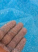 Ткань Сетка с глиттером ярко голубая 60г/м2 300см 1пог.м(сг-28) - изображение 3