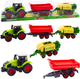 Zestaw zabawek LEAN Toys Traktor rolniczy z przyczepą i prasą 24793 (5905991058434) - obraz 2