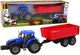 Pojazd rolniczy LEAN Toys FarmaTraktor z przyczepą Niebieski 15664 (5905679071885) - obraz 2