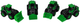 Zestaw LEAN Toys Pojazdy farmerskie Traktory 4 szt Zielone 15412 (5905515357906) - obraz 6