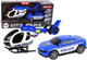 Zestaw zabawek LEAN Toys ze światłami i dźwiękami Helikopter + Auto policyjne Niebieski 12963 (5905323211391) - obraz 2