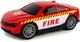 Zestaw zabawek LEAN Toys ze światłami i dźwiękami Helikopter + Auto Straż pożarna Czerwony 12964 (5905323211407) - obraz 4