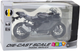 Zabawka LEAN Toys Motocykl sportowy metalowy ze światłami i dźwiękami z srebrnymi elementami 1:12 Czarny 22627 (5905991049760) - obraz 1