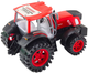 Zabawka LEAN Toys Duży traktor rolniczy z przyczepą i balami siana z napędem Czerwony 18627 (5905991018001) - obraz 4
