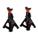 Опорные стойки Kraft&Dele KD3183 комплект из 2 шт. подставок под автомобиль грузоподъемность 3 тонны на высоту 303-438 мм с храповой системой регулировки - изображение 1