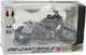Zabawka LEAN Toys Motocykl chopper metalowy ze światłami i dźwiękami z szarymi elementami 1:12 Czarny 22617 (5905991049661) - obraz 1
