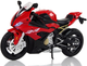 Іграшка LEAN Toys Мотоцикл модель BMW S1000RR зі світлом і звуками Червоний 9944 (5904204758017) - зображення 4