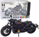 Zabawka LEAN Toys Motocykl chopper metalowy ze światłami i dźwiękami ze złotymi elementami 1:12 Czarny 22618 (5905991049678) - obraz 2